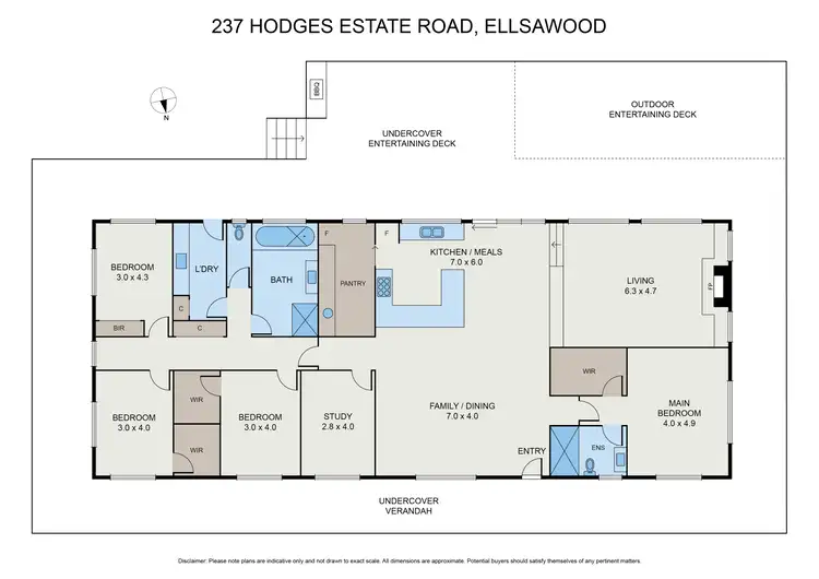 Floorplan of Homely house listing, 237 Hodges Estate Rd, Ellaswood VIC 3875