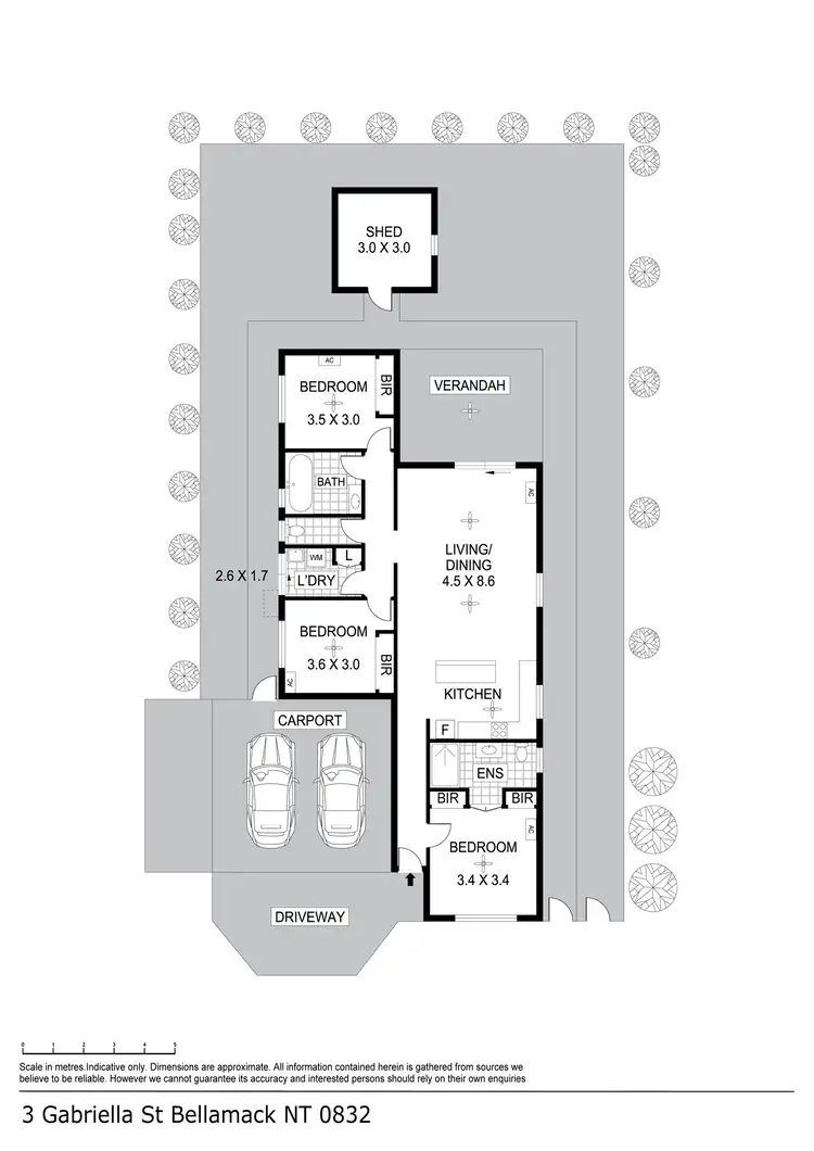 Floorplan of Homely house listing, 3 Gabriella Street, Bellamack NT 832
