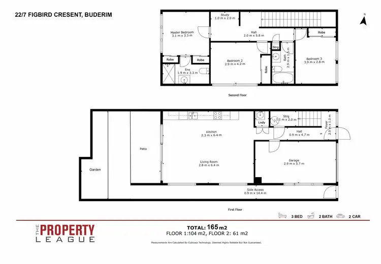 Floorplan of Homely townhouse listing, Unit 22/7 Figbird Cres, Buderim QLD 4556