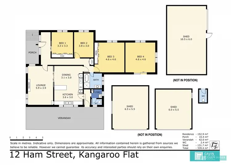 Floorplan of Homely house listing, 12 Ham St, Kangaroo Flat VIC 3555