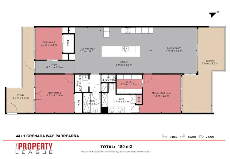 Floorplan of Homely apartment listing, Unit 44/1 Grenada Way, Kawana Island QLD 4575