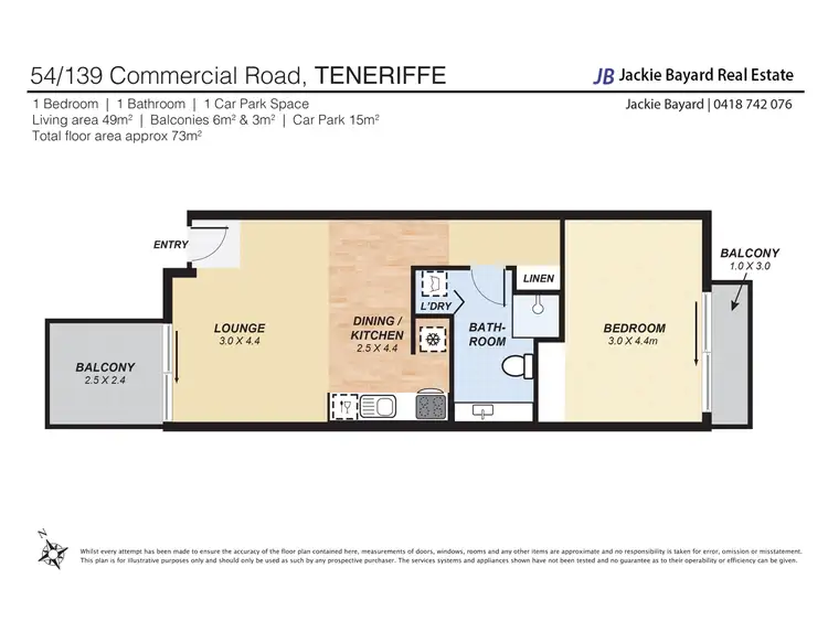 Floorplan of Homely unit listing, Unit 54/139 Commercial Rd, Teneriffe QLD 4005