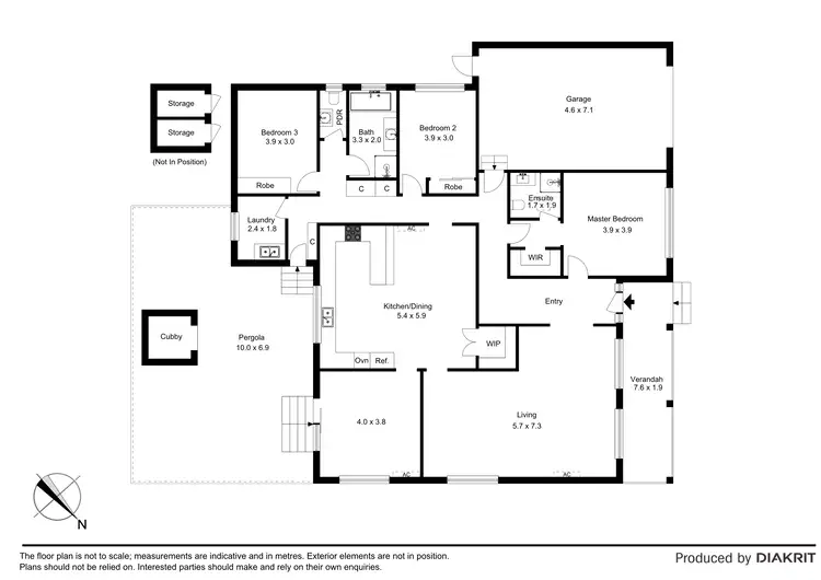 Floorplan of Homely house listing, 1 Sovereign Way, Avondale Heights VIC 3034
