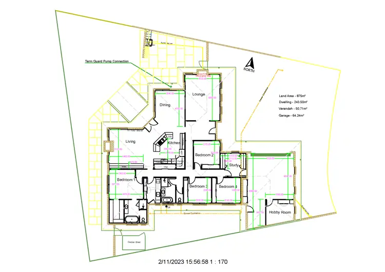 Floorplan of Homely house listing, 7 Lauriston Ct, Kialla VIC 3631
