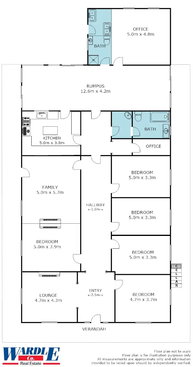 Floorplan of Homely rural property listing, 'Attunga' 598 Scenic Dr N, Telowie SA 5540
