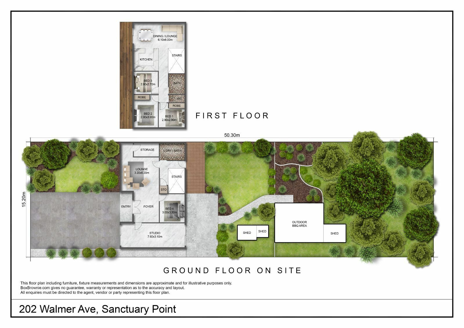 Floorplan of Homely house listing, 202 Walmer Ave, Sanctuary Point NSW 2540