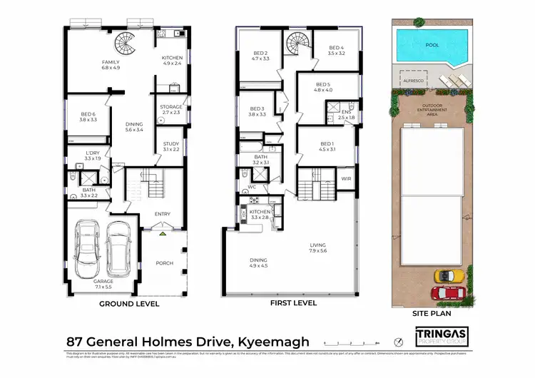 Floorplan of Homely house listing, 87 General Holmes Dr, Kyeemagh NSW 2216