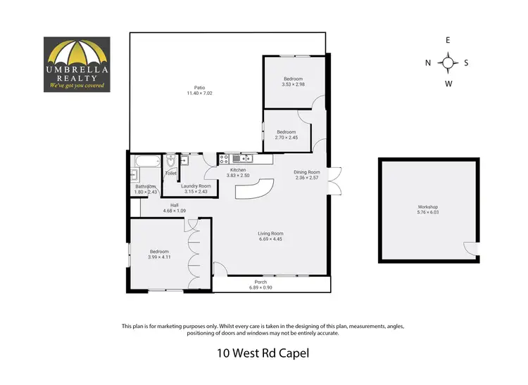 Floorplan of Homely house listing, 10 West Rd, Capel WA 6271