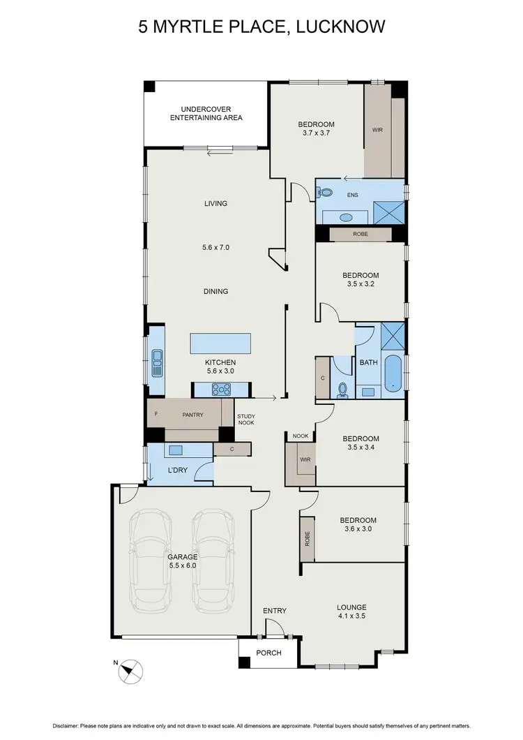 Floorplan of Homely house listing, 5 Myrtle Pl, Lucknow VIC 3875
