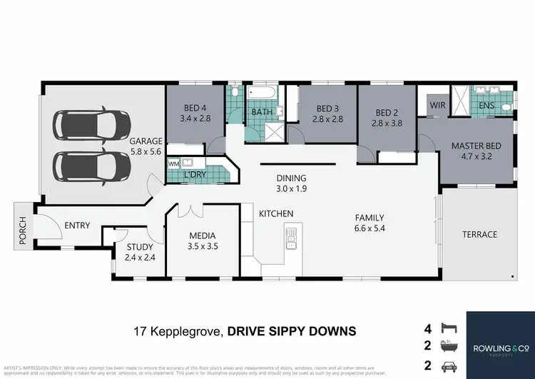 Floorplan of Homely house listing, 17 Kepplegrove Dr, Sippy Downs QLD 4556