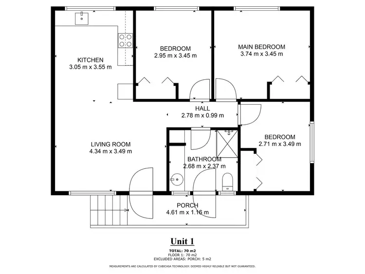 Floorplan of Homely unit listing, 57 Toallo St, Pambula NSW 2549
