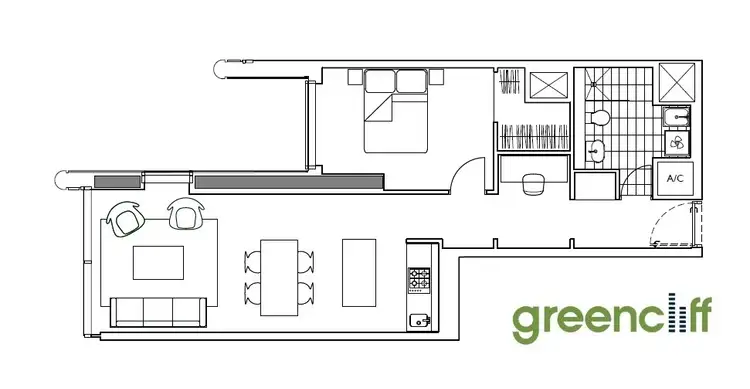 Floorplan of Homely apartment listing, 3511/101 Bathurst St, Sydney NSW 2000