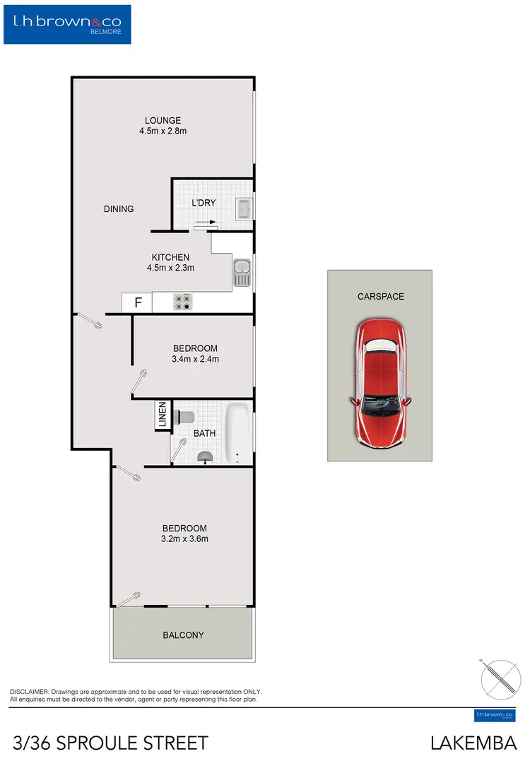 Floorplan of Homely unit listing, Unit 3/36 Sproule St, Lakemba NSW 2195
