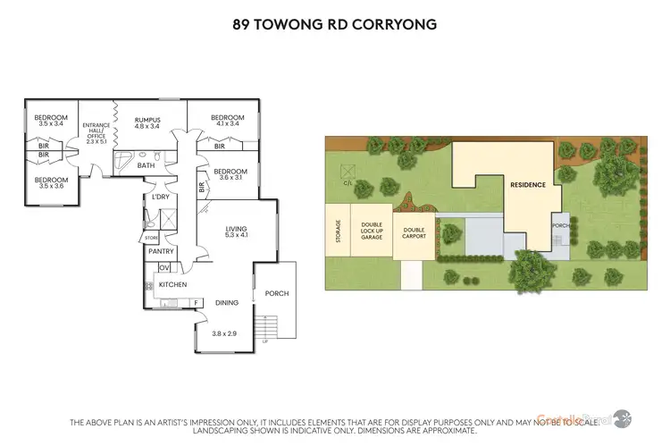 Floorplan of Homely house listing, 89 Towong Rd, Corryong VIC 3707