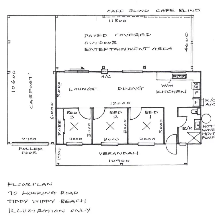 Floorplan of Homely house listing, 90 Hosking Rd, Tiddy Widdy Beach SA 5571