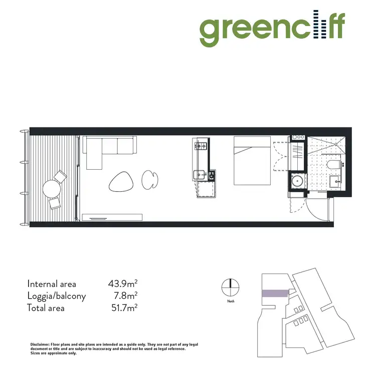 Floorplan of Homely apartment listing, 1 Park Lane, Chippendale NSW 2008
