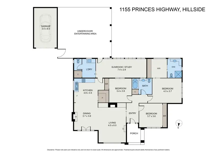 Floorplan of Homely house listing, 1155 Princes Hwy, Hillside VIC 3875
