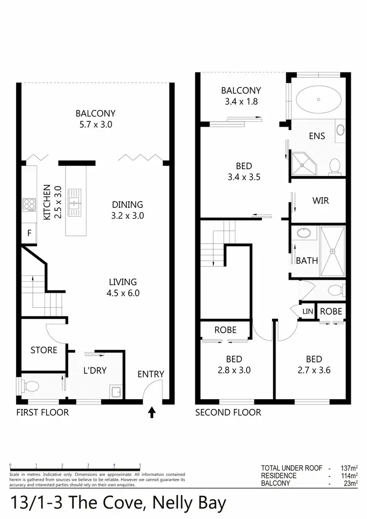 Floorplan of Homely apartment listing, 13/1-3 The Cove 'Beachside Apartments', Nelly Bay QLD 4819