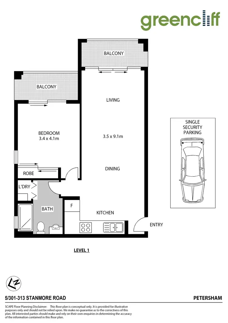 Floorplan of Homely apartment listing, 5/301-313 Stanmore Rd, Petersham NSW 2049