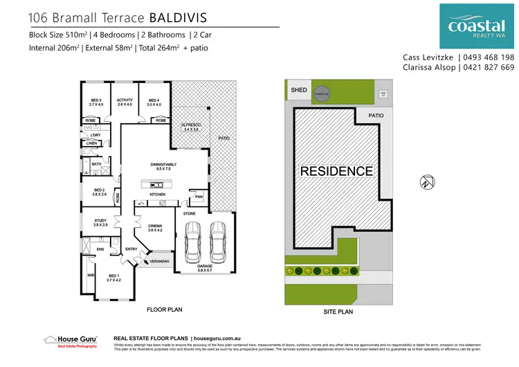 Floorplan of Homely house listing, 106 Bramall Tce, Baldivis WA 6171