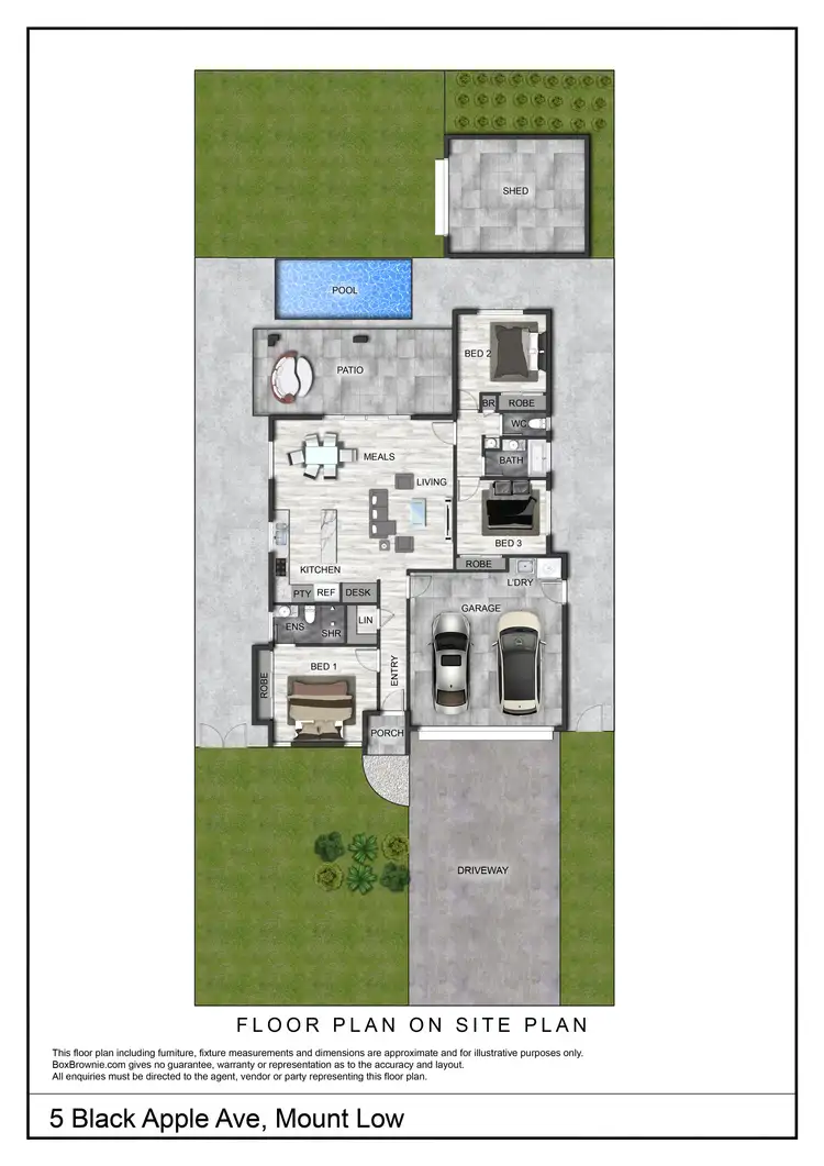 Floorplan of Homely house listing, 5 Black Apple Ave, Mount Low QLD 4818