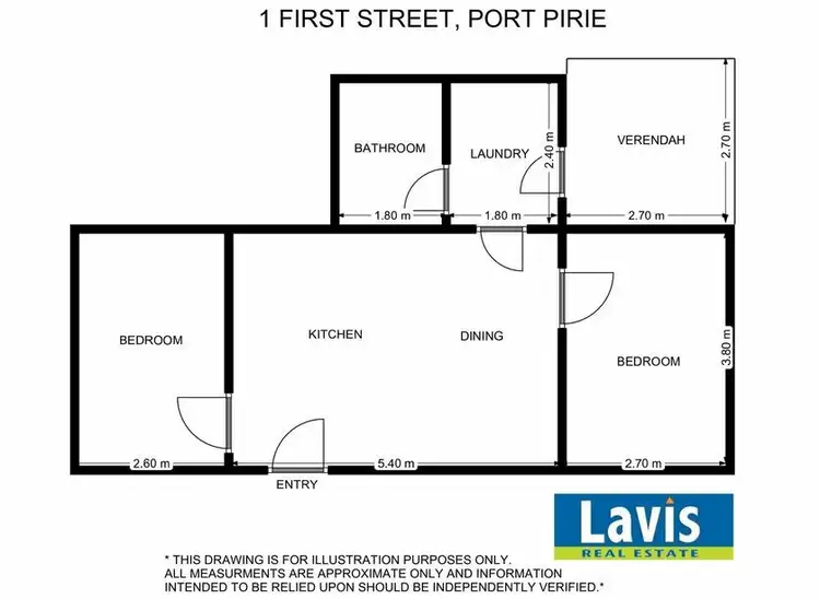 Floorplan of Homely house listing, 1 First Street, Napperby SA 5540