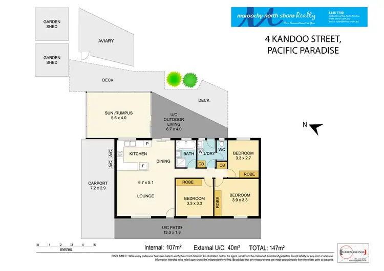 Floorplan of Homely house listing, 4 Kandoo St, Pacific Paradise QLD 4564