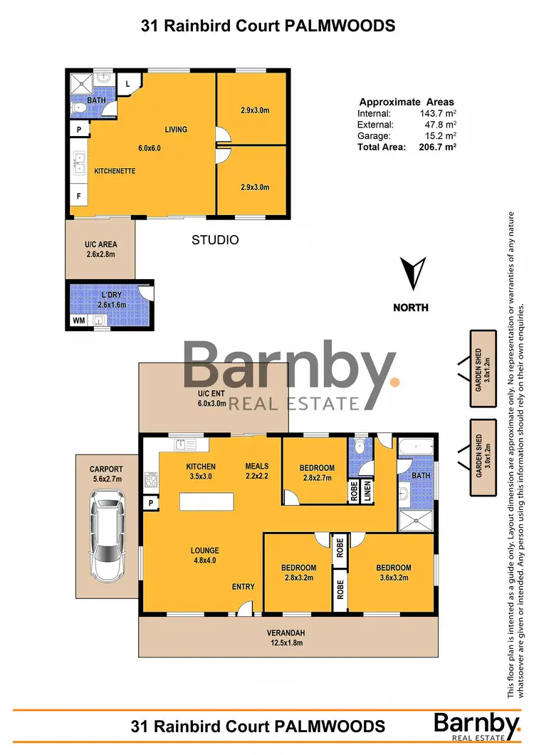 Floorplan of Homely house listing, 31 Rainbird Ct, Palmwoods QLD 4555