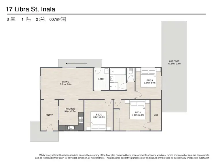 Floorplan of Homely house listing, 17 Libra St, Inala QLD 4077
