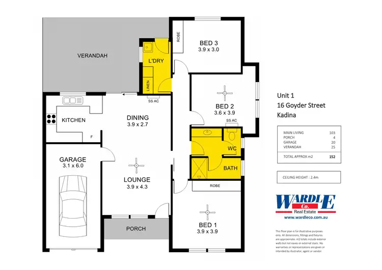 Floorplan of Homely unit listing, Unit 1/16 Goyder St, Kadina SA 5554