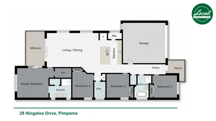 Floorplan of Homely house listing, 28 Ningaloo Dr, Pimpama QLD 4209