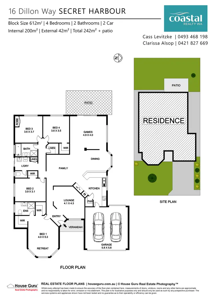 Floorplan of Homely house listing, 16 Dillon Way, Secret Harbour WA 6173