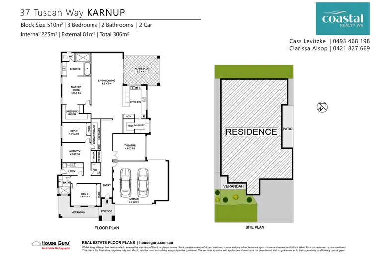 Floorplan of Homely house listing, 37 Tuscan Way, Karnup WA 6176
