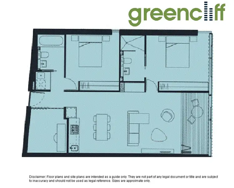 Floorplan of Homely apartment listing, 1707/8 Park Lane, Chippendale NSW 2008