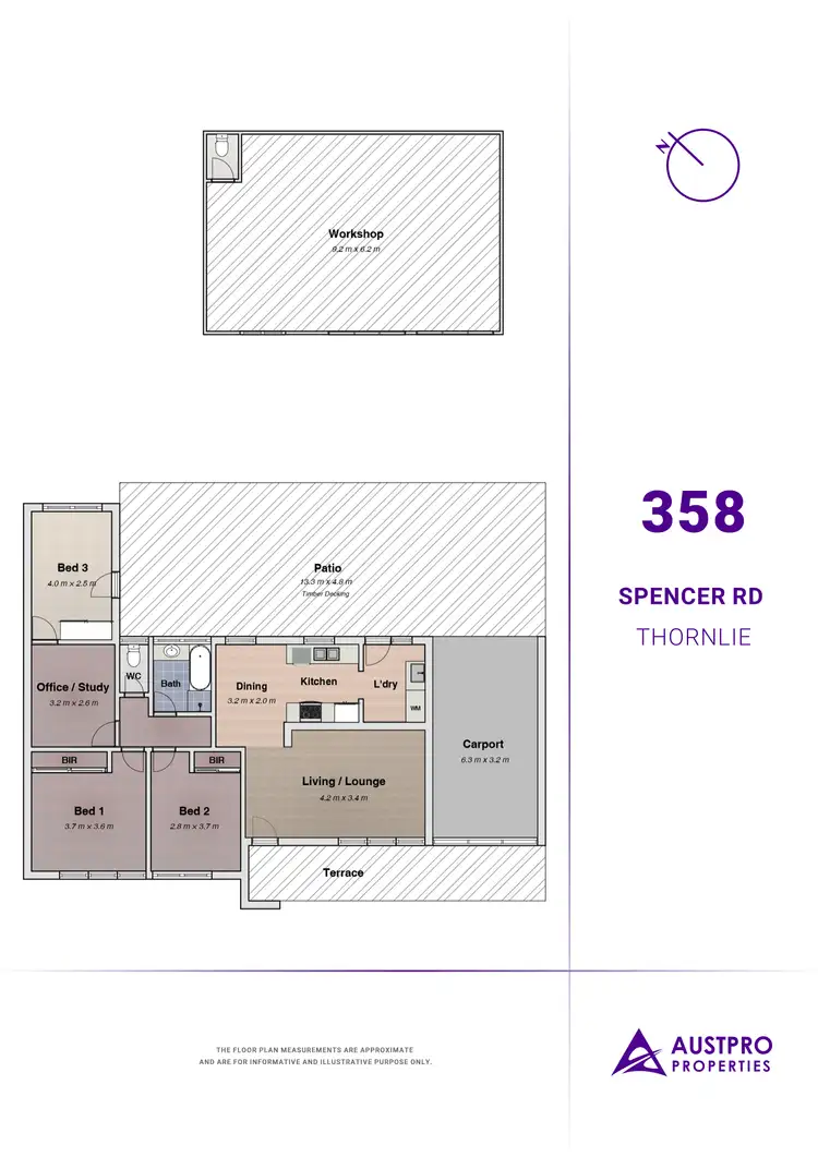 Floorplan of Homely house listing, 358 Spencer Road, Thornlie WA 6108