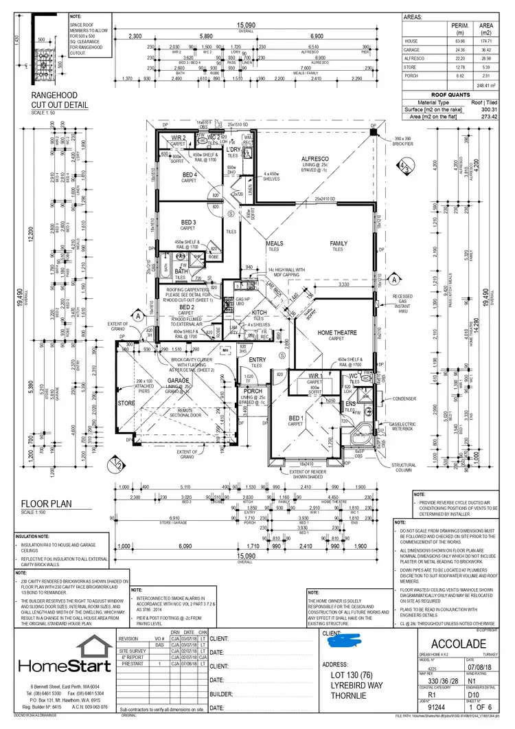 Floorplan of Homely house listing, 76 Lyrebird Way, Thornlie WA 6108
