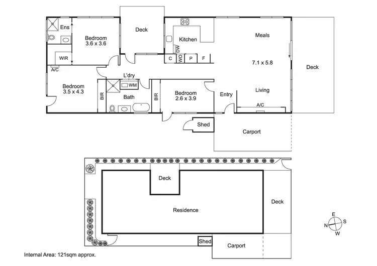 Floorplan of Homely townhouse listing, 1D Bridge Street, Hampton VIC 3188