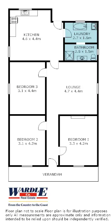 Floorplan of Homely house listing, 21 Wolfe St, Jamestown SA 5491