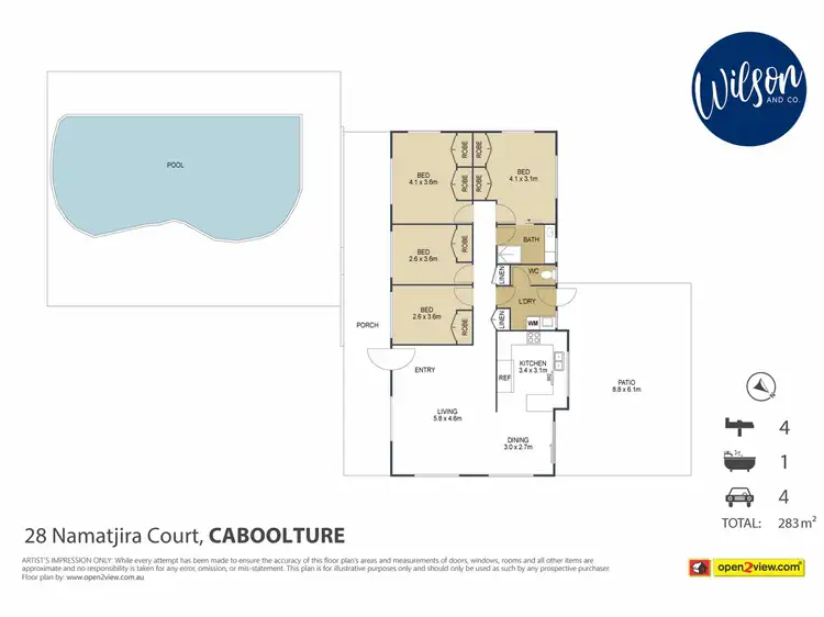 Floorplan of Homely house listing, 28 Namatjira Ct, Caboolture QLD 4510