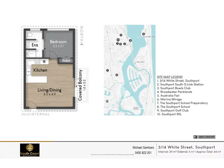 Floorplan of Homely unit listing, Unit 3/14 White Street, Southport QLD 4215