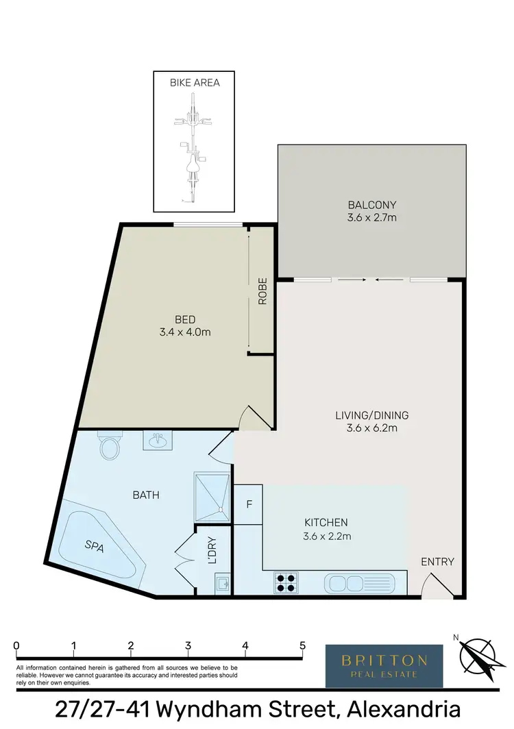 Floorplan of Homely apartment listing, 27/27-41 Wyndham St, Alexandria NSW 2015