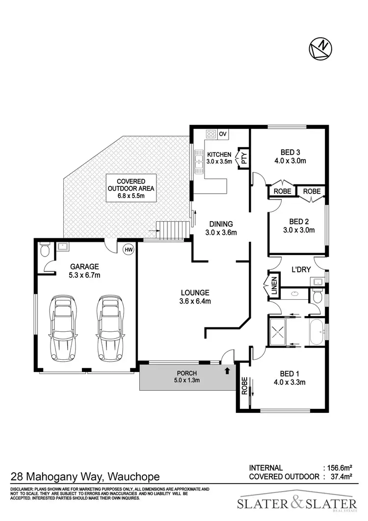 Floorplan of Homely house listing, 28 Mahogany Way, Wauchope NSW 2446
