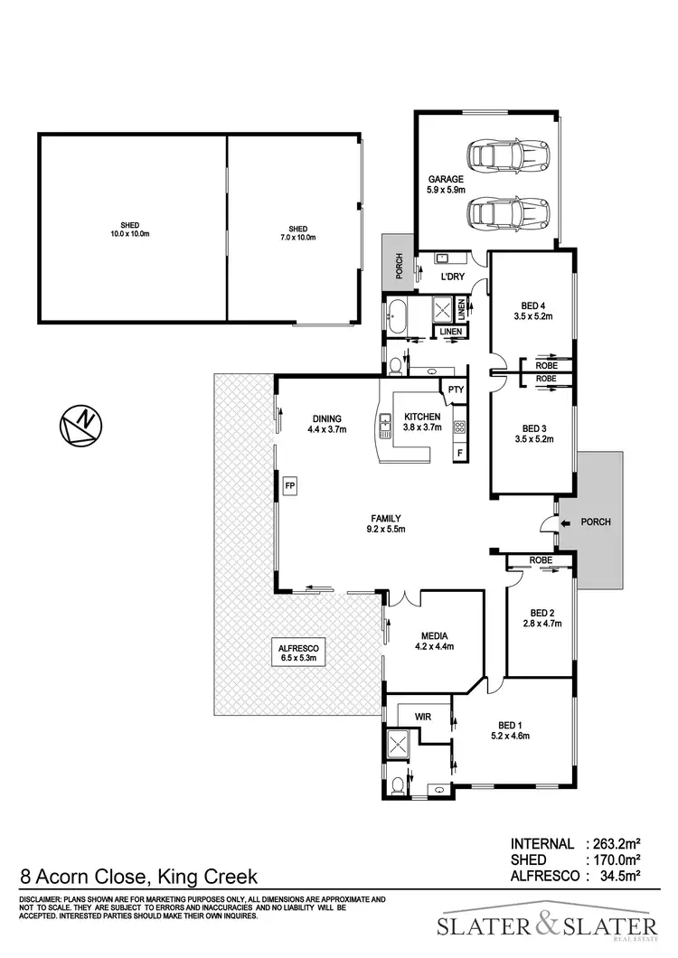 Floorplan of Homely rural property listing, 8 Acorn Cl, King Creek NSW 2446