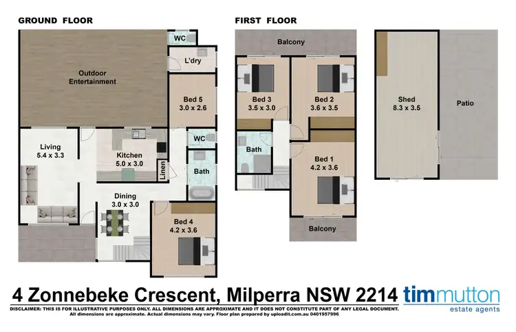 Floorplan of Homely house listing, 4 Zonnebeke Cres, Milperra NSW 2214