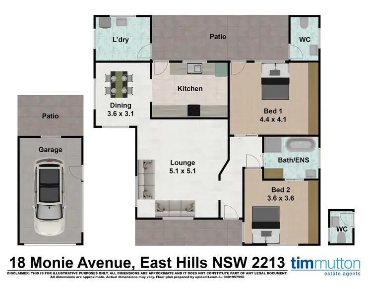 Floorplan of Homely house listing, 18 Monie Ave, East Hills NSW 2213