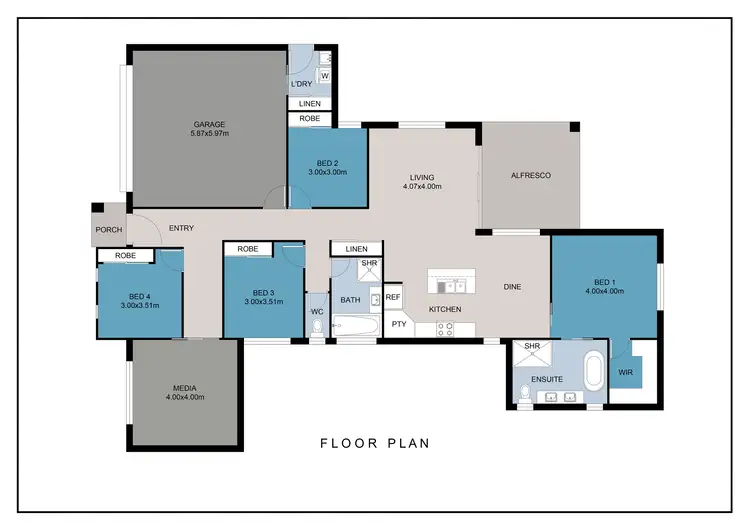 Floorplan of Homely house listing, 46 Waterside Esp, Caboolture South QLD 4510