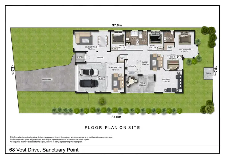 Floorplan of Homely house listing, 68 Vost Dr, Sanctuary Point NSW 2540