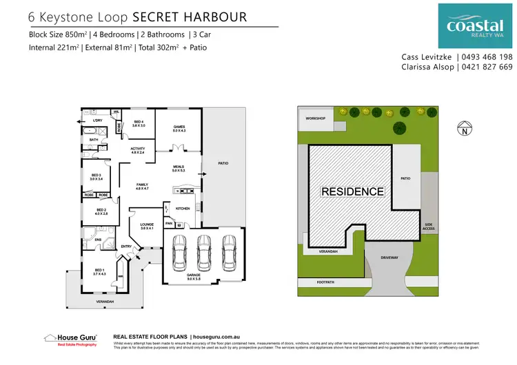 Floorplan of Homely house listing, 6 Keystone Loop, Secret Harbour WA 6173