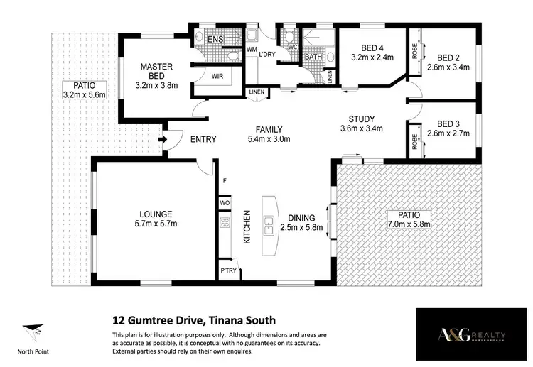 Floorplan of Homely house listing, 12 Gumtree Dr, Tinana South QLD 4650