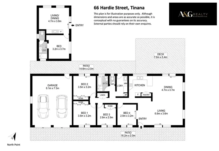 Floorplan of Homely house listing, 66 Hardie St, Tinana QLD 4650